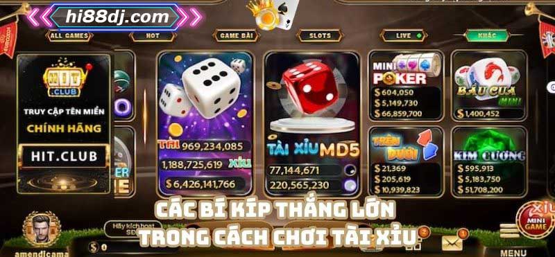 Vận dụng những bí kíp thắng lớn trong cách chơi tài xỉu