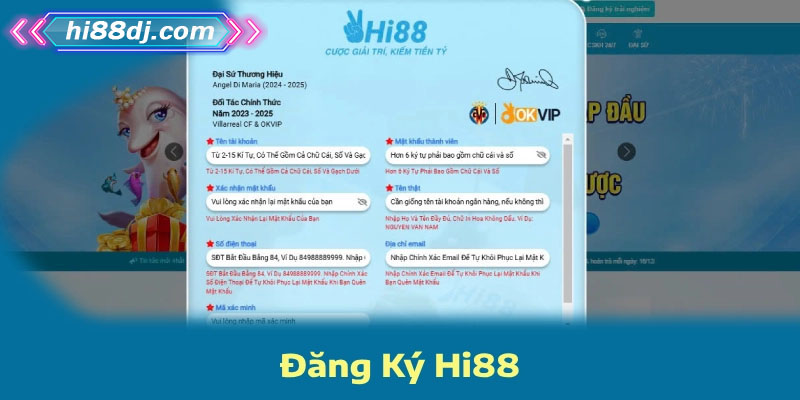 Đăng ký Hi88 thật đơn giản qua các bước hướng dẫn chi tiết
